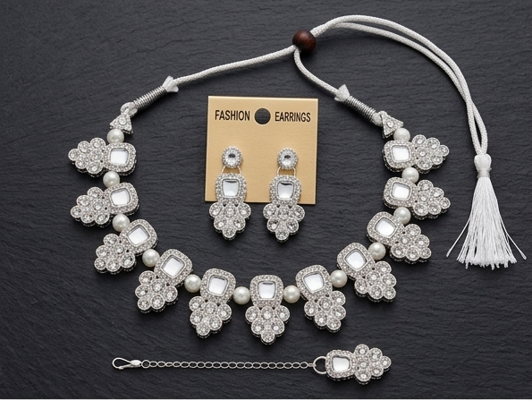 AD Pearl Bridal Jewellery Set