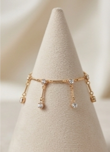 Elegant Crystal Dangle Anklet