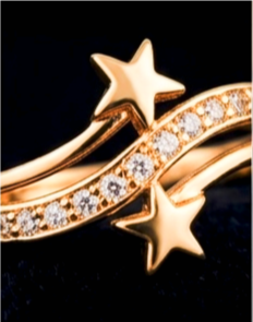 Celestial Star Pave Ring